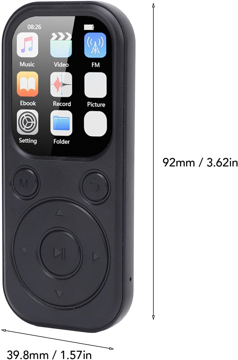 Yunseity MP3 5.4, 1.8 Inch 32G Player, Music Player with Bluetooth Built in HiFi Speaker Portable HiFi Music Player