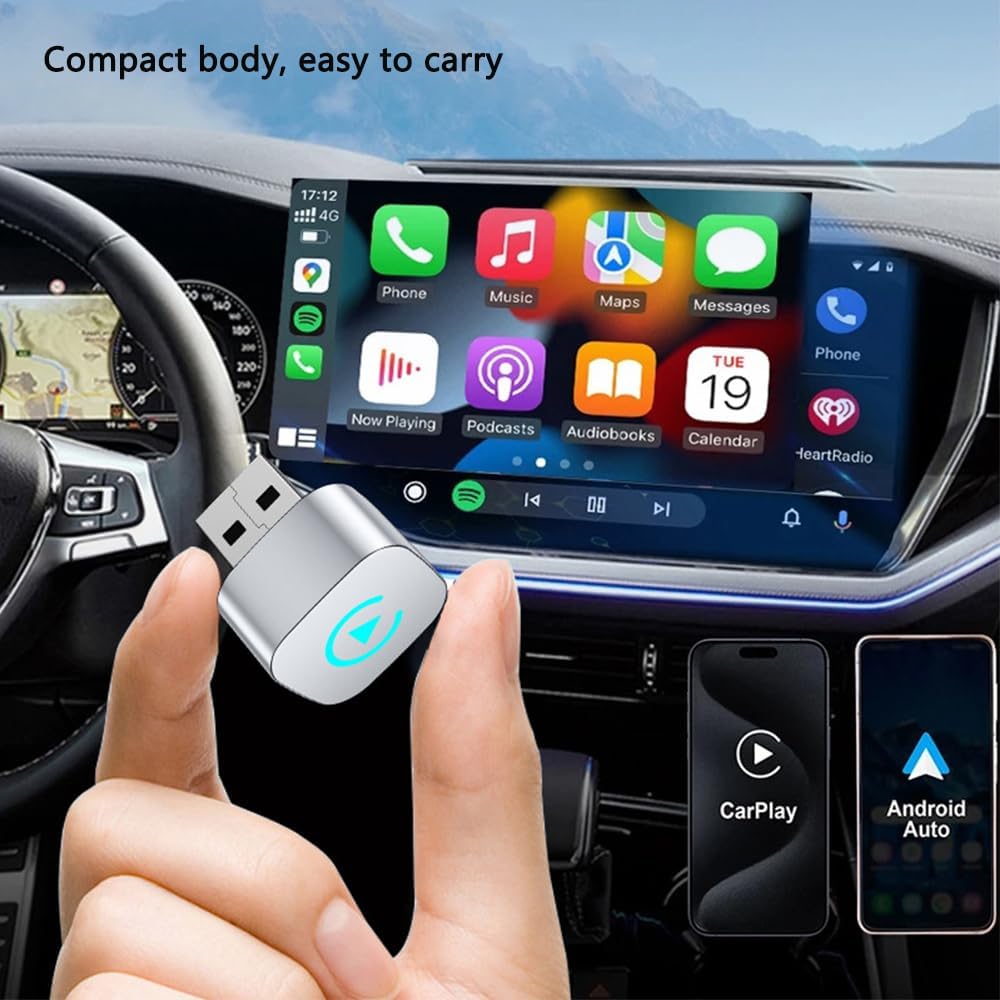 MZYLW CX5 2019 2020 2021 2022 2023 2024 2-in-1 Car Wireless CarPlay Adapter for Mazda Support Apple CarPlay and Android