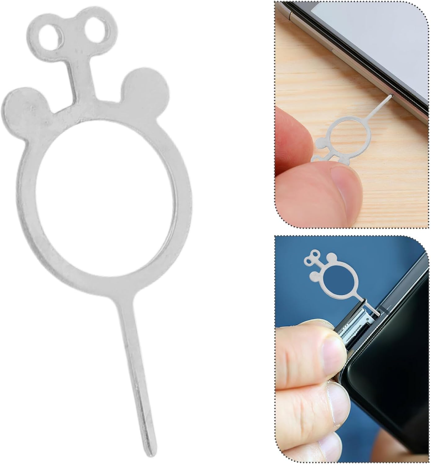 400pcs Set TEHAUX Sim Card Removal Tool and Sim Ejector Pin for Smartphones and Tablets for Office and Home Use