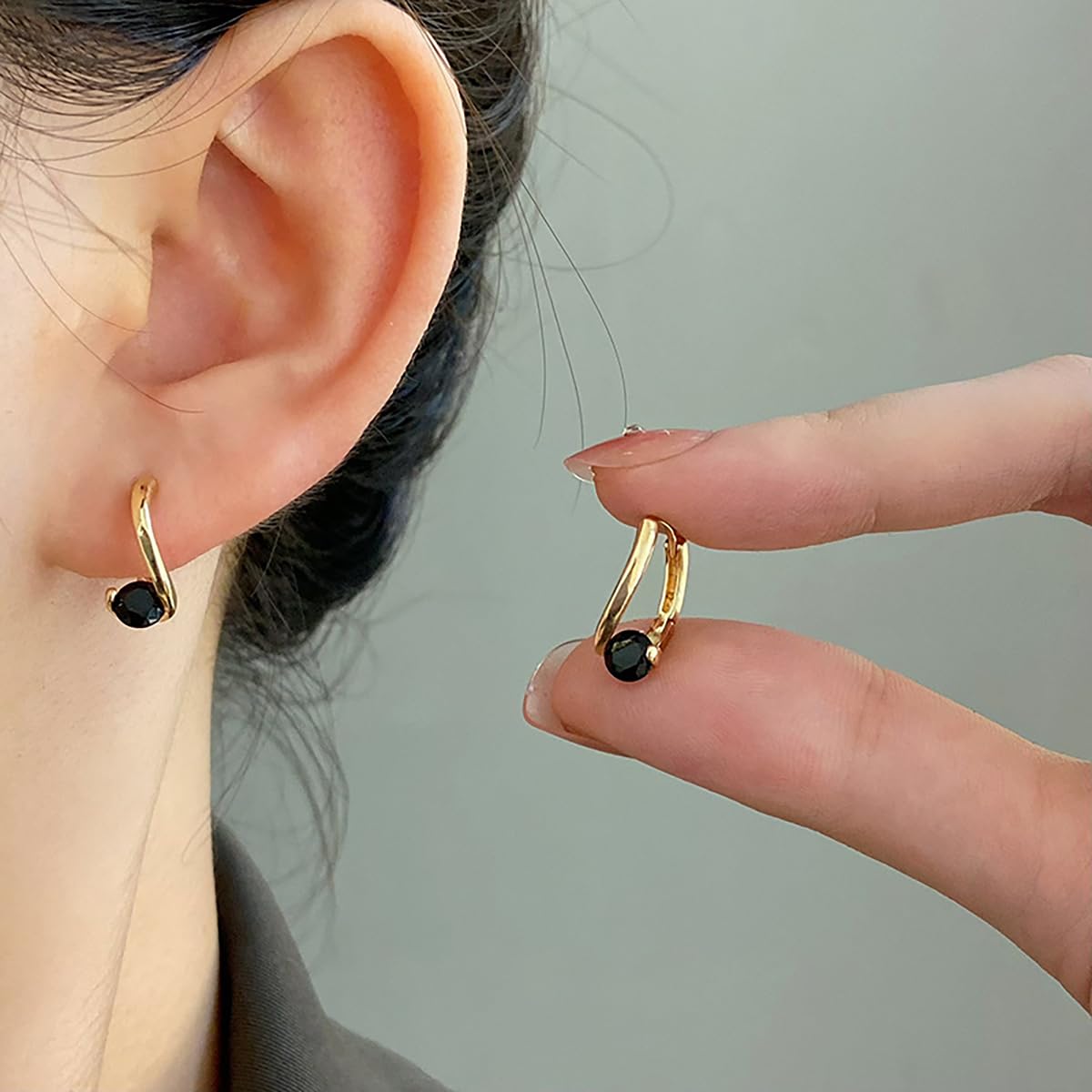 Halolux Lymphvity Germanium Earring for Women Lymphatic Drainage Earring CZ Zircon Acupressure Earrings Atheniz Lymphatic Earrings Dainty Jewelry Gifts (GB)