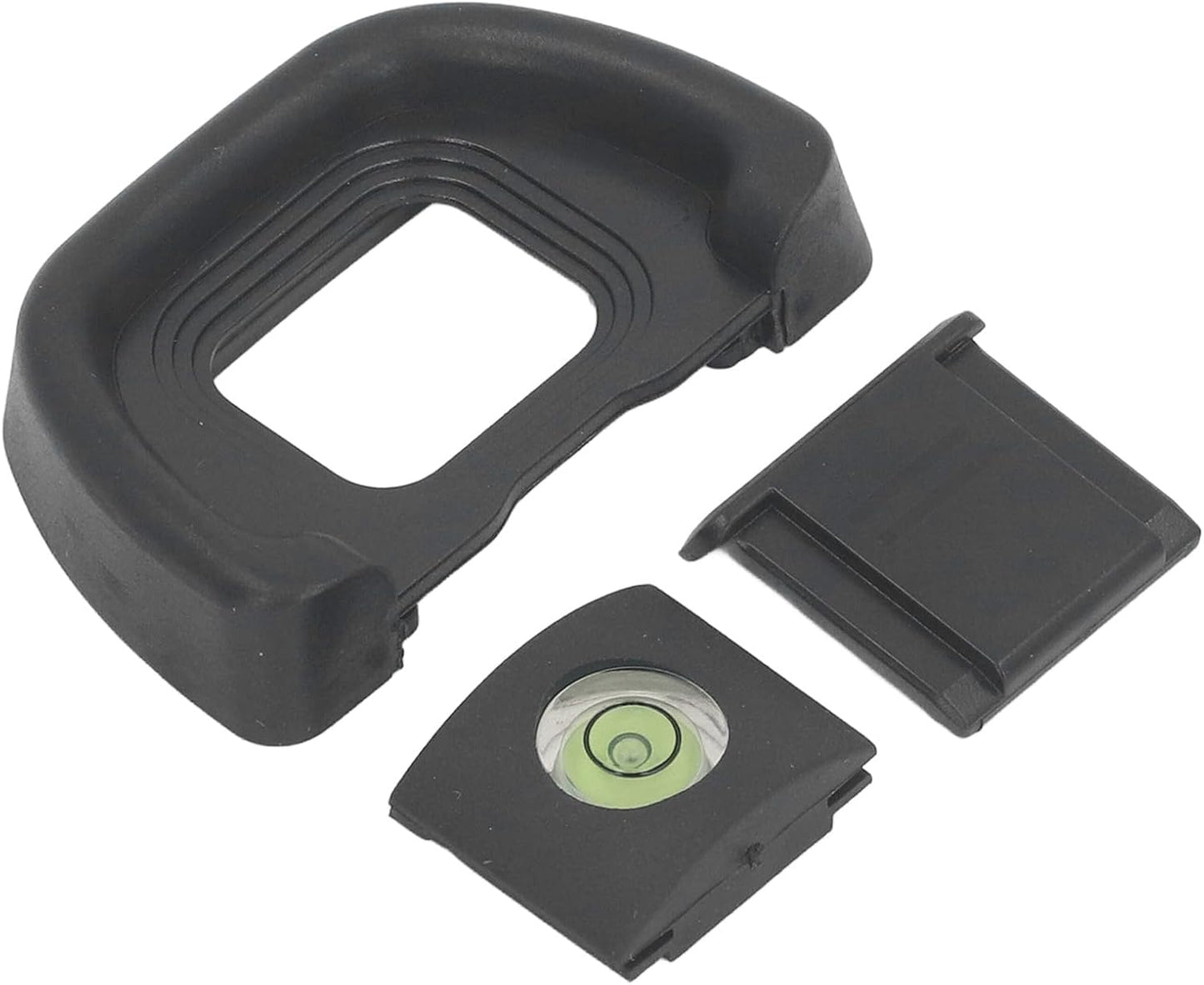 KIMISS Eyepiece Eye Cup for with Hot Shoe Cover and Leveler High Comfort ABS Viewfinder Replacement Professional