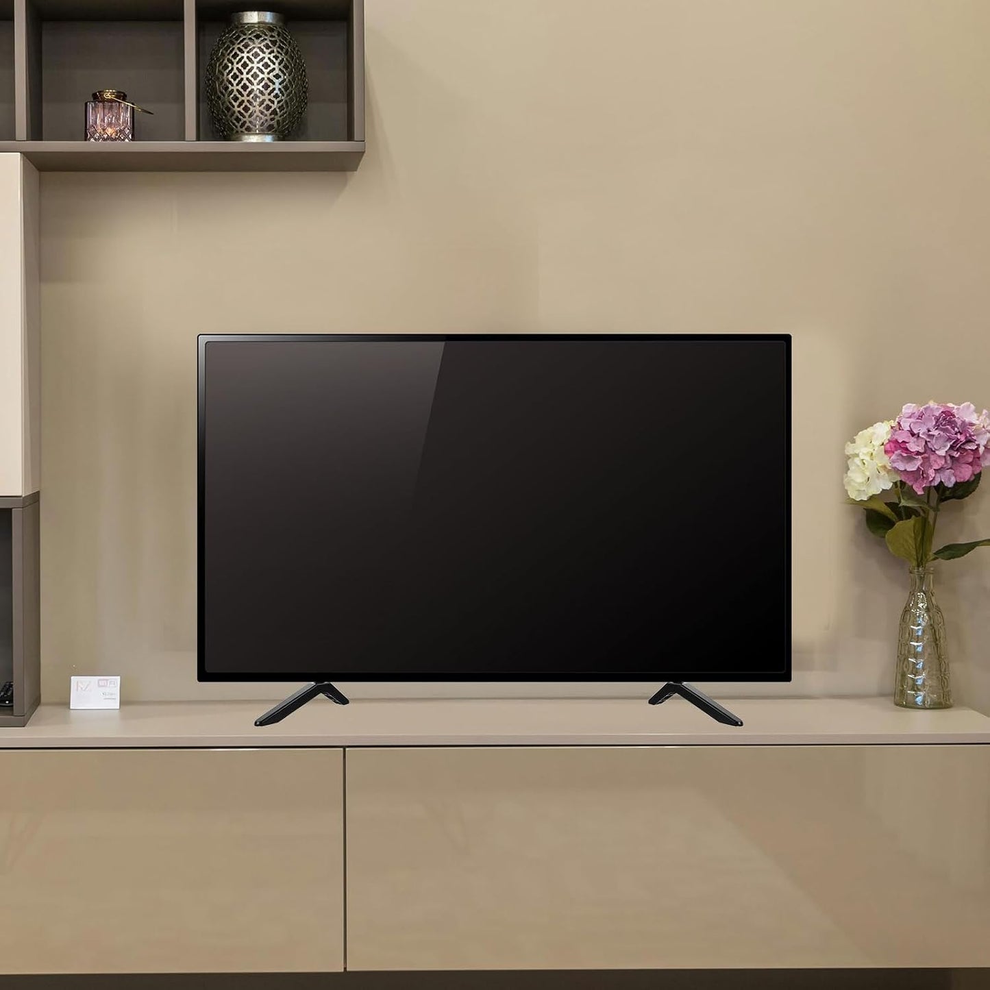 Alasum Universal Tv Stand Bracket for Small to Medium Flat Screen Tvs with Screws Stable Tabletop Mount for Home