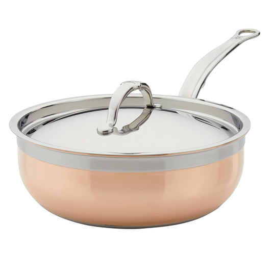 Hestan - CopperBond Collection - 100% Pure Copper Essential Pan, Induction Cooktop Compatible, 3.5 Quart