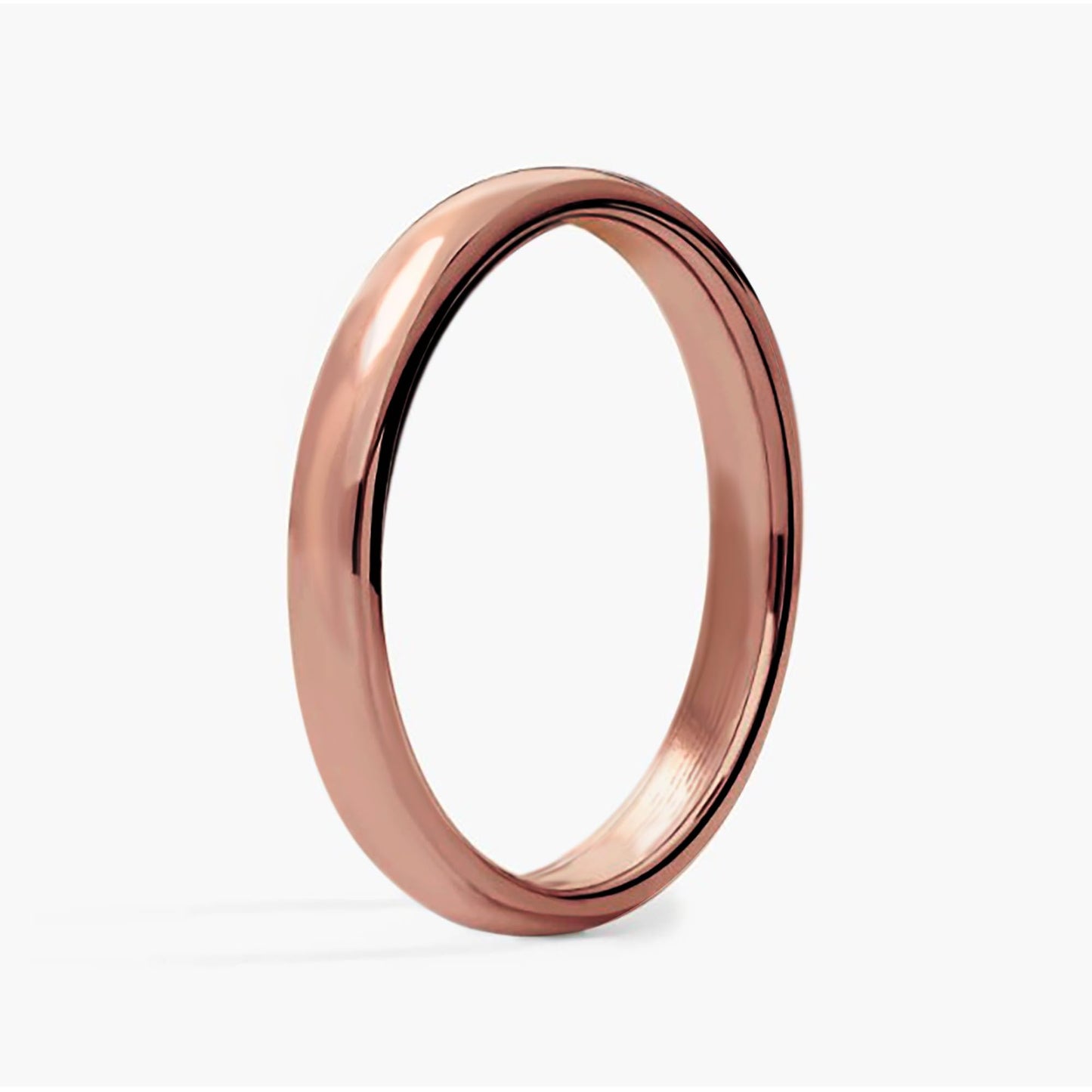 IVY & BAUBLE Pure Uncoated 3mm Copper Ring for Men & Women – Raw Authentic Solid Copper Band – Crafted in USA – Lab-Tested & Wellness Jewelry, Sizes 5