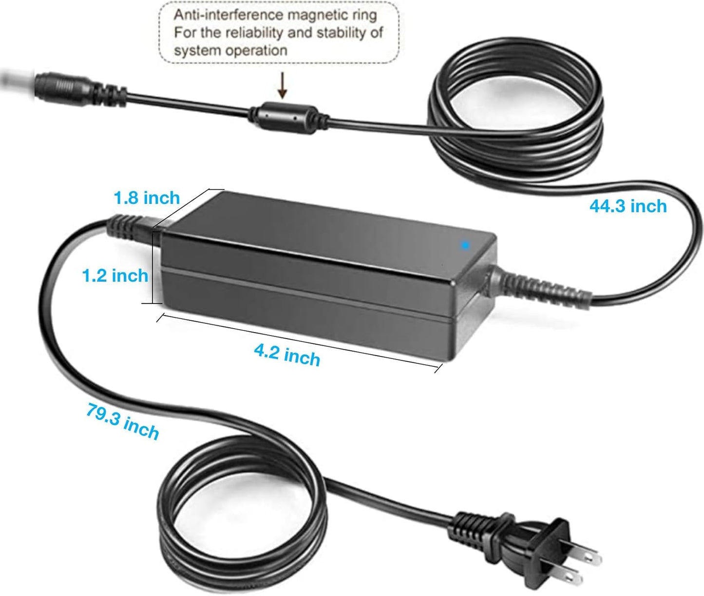 Kircuit DCR-TRV350 DCR-TRV340 DCR-TRV330 AC Power Cord Charger Adapter Cable for HandyCam Camcorder Video Camera