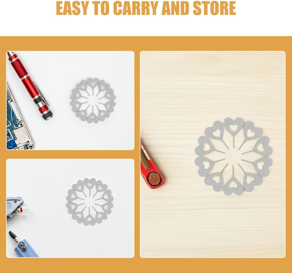 200pcs Set TEHAUX Sim Card Removal Tool and Sim Card Ejector Pin for Smartphones Tablets and Watches for Mobile Device