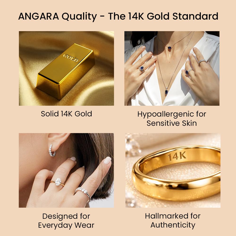 Angara Natural Blue Sapphire Pendant for Women | Heart-Shaped Blue Sapphire Infinity Pendant with Diamond Accents in Yellow Gold | September Birthday, Anniversary, Gemstone Jewelry Gift | AAA | 4mm
