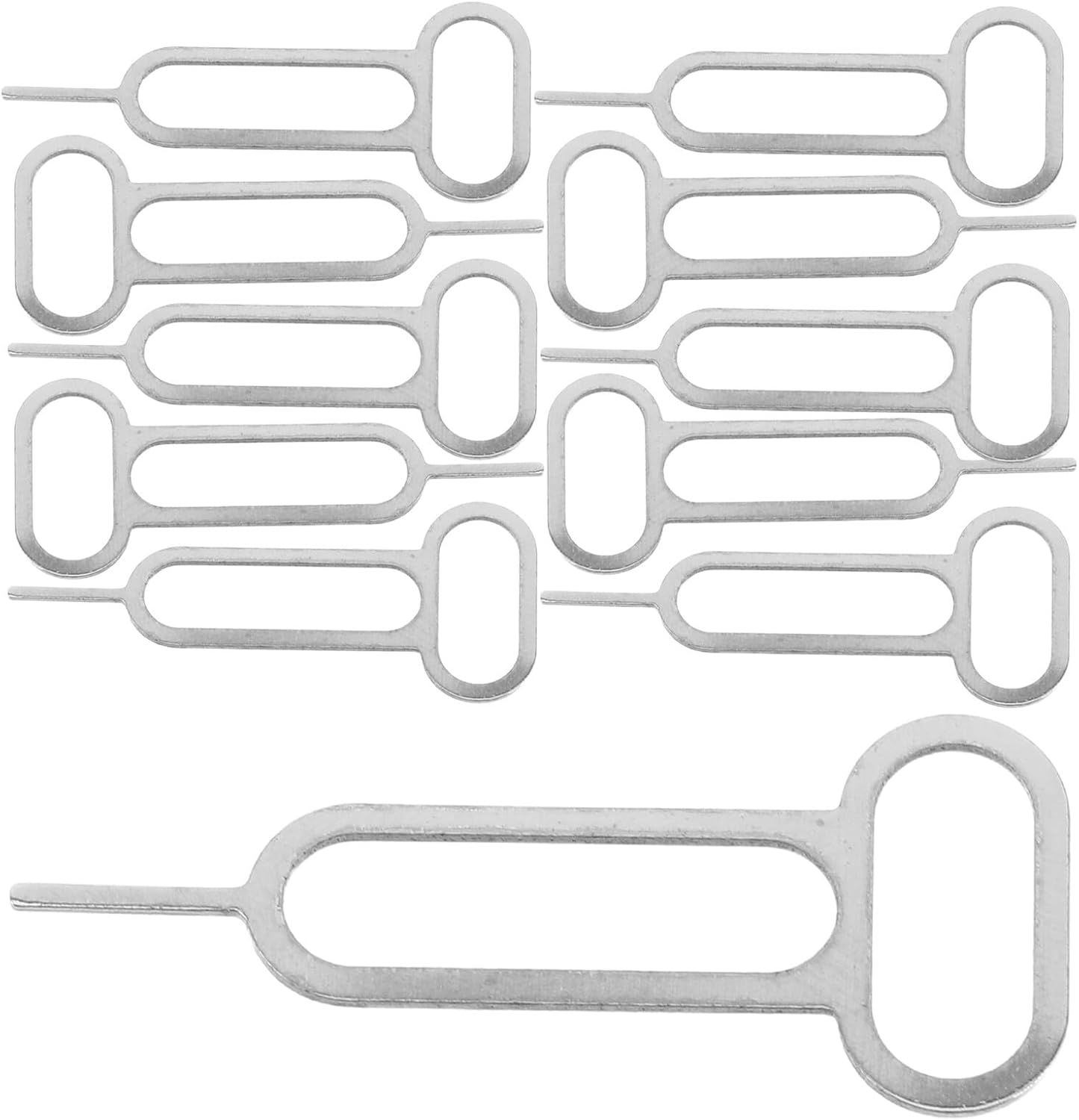 300pcs Set Mikikit Universal Sim Card Ejector Tool with Keychain for Mobile Phones, Sim Pin Removal Opening Tool