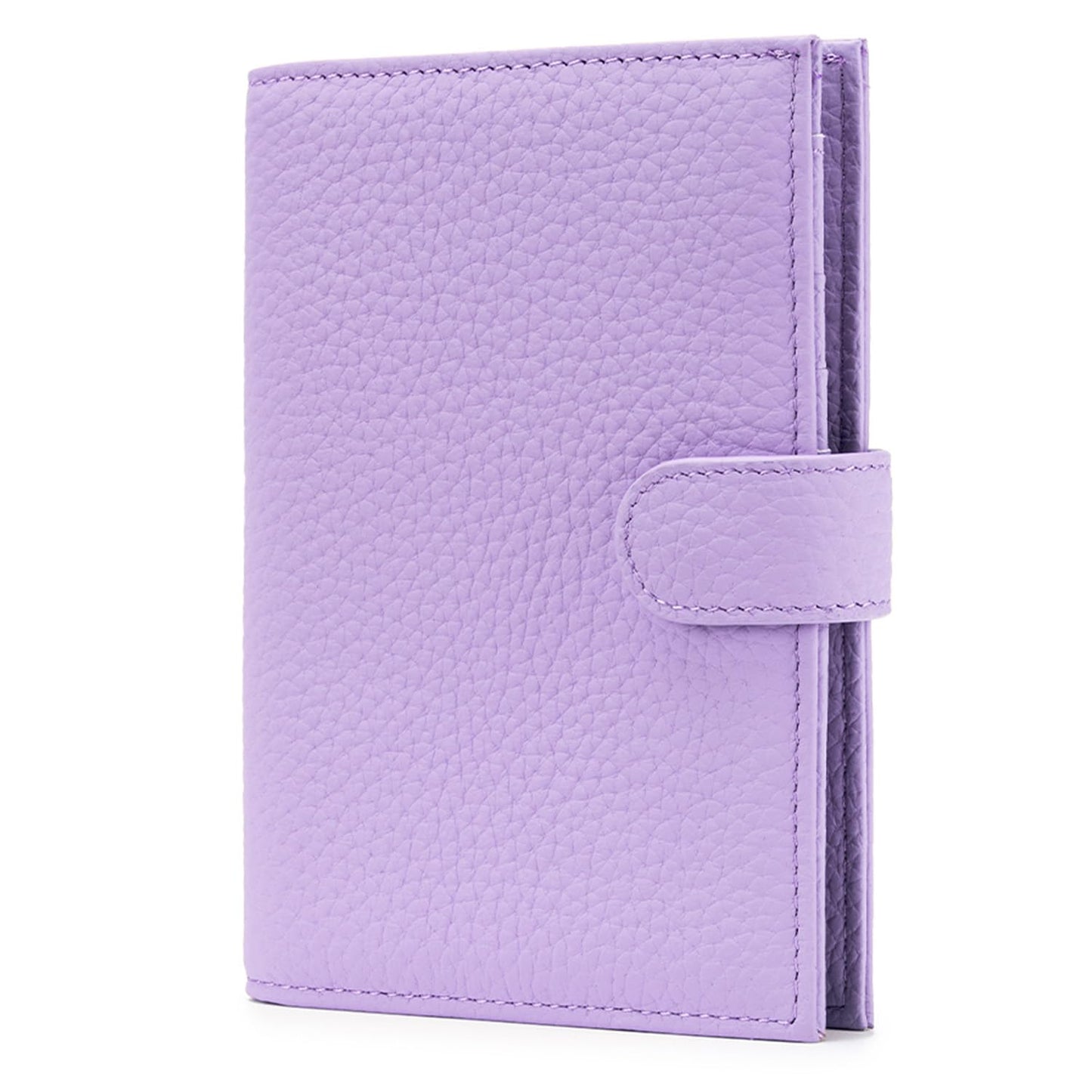 Karmiir RFID Passport Holder Travel Wallet for Women, Leather Passport Cover Wallet with Card Holders SIM Slots,Zippered Coins Pocket and Cash Slot Slim Compact Travel Wallet (Taro Purple)