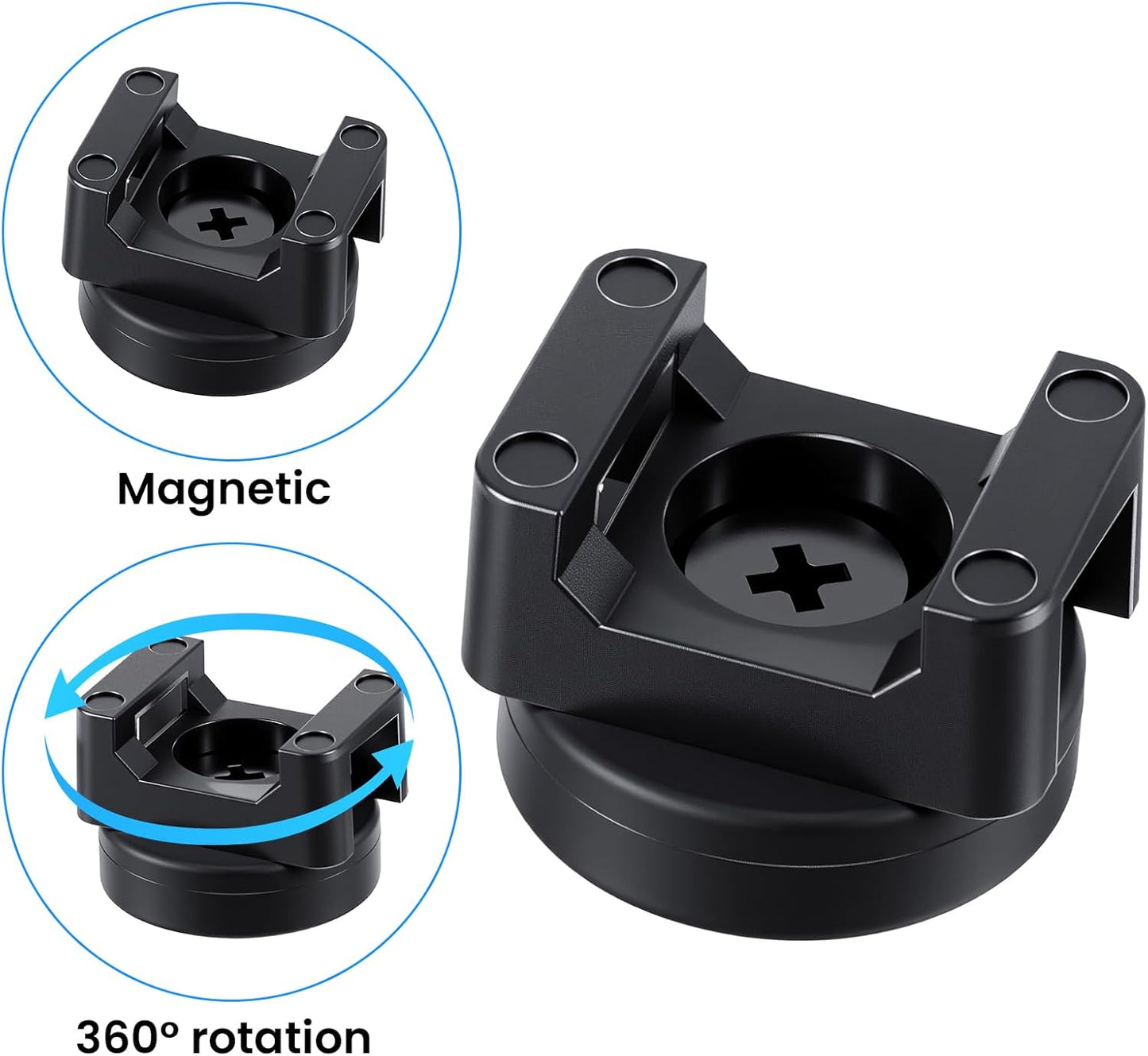 Molain 20Pcs 100Pcs Magnetic Zip Tie Mounts, Magnetic Clips with Magnetics Cable Ties, Heavy Duty Magnetics Wire Holder