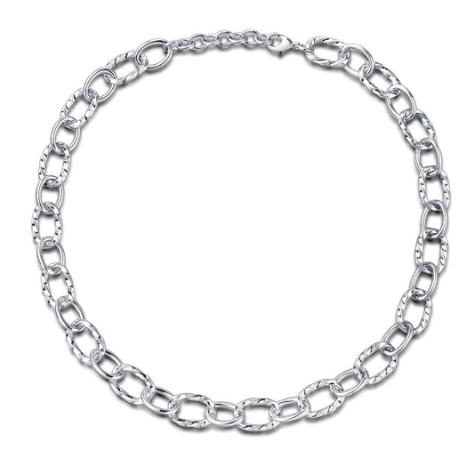 UNY JEWEL Luxury Fusion Twisted Cable Link Chain Necklace Designer Statement Women Jewelry Timeless Elegance Super Shinny
