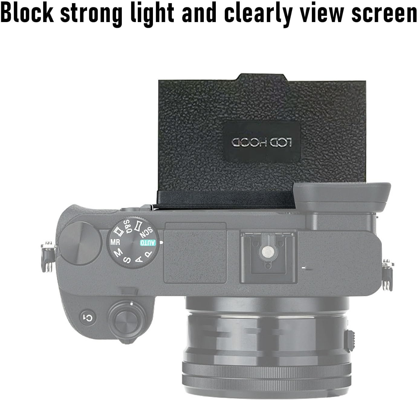3.2in 5DIV 5DIII 5DS 1DX XT1 XT2 GFX-50S, Zunate Camera LCD Sun Shade for Screen, Magnet Hood Viewfinder with Wide