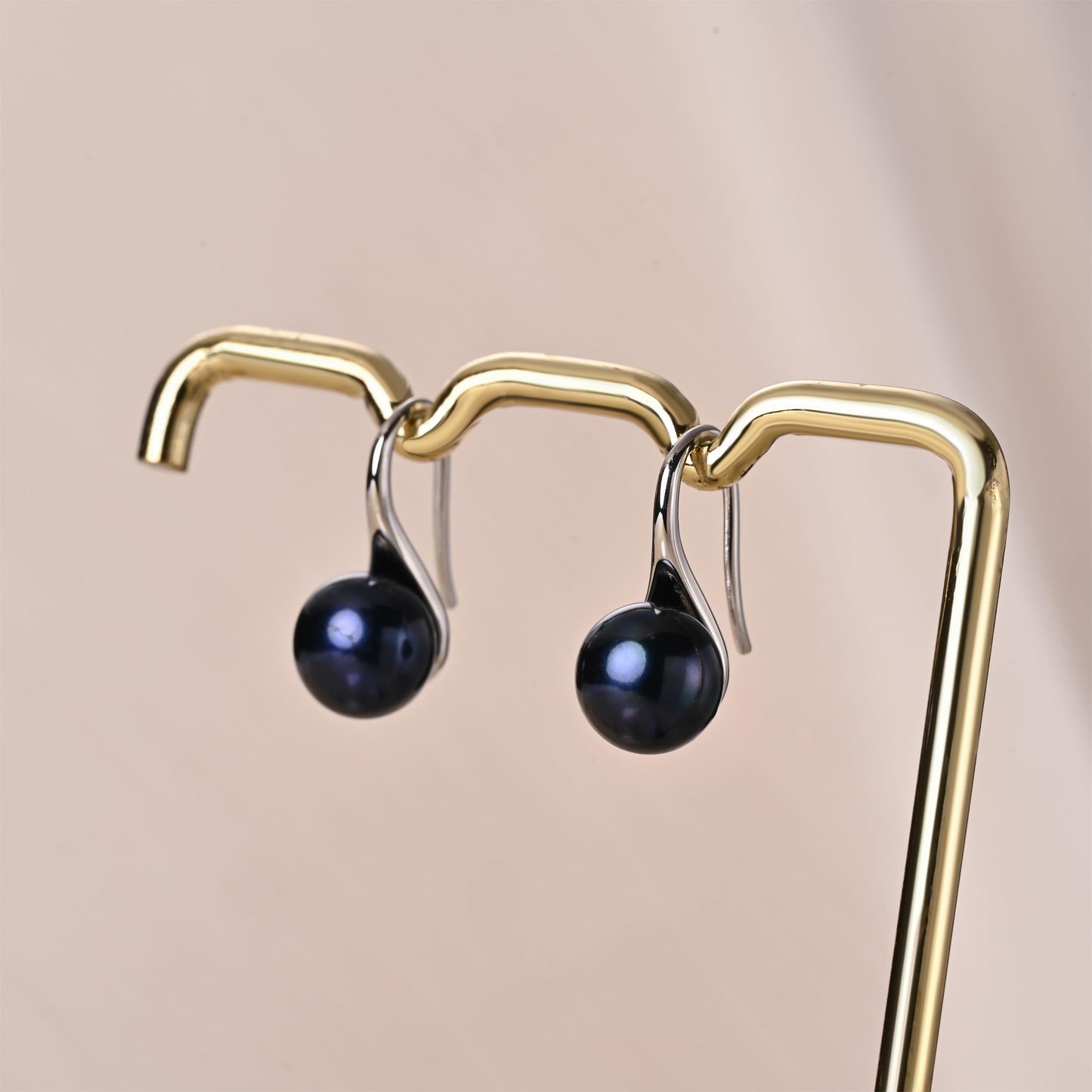 HENGSHENG Pearl Jewelry Set For Women 926 Sterling Silver Necklace Pearl Pendant & Pearl Earrings Freshwater Pearl Drop Jewelry Set for Wedding Prom Gift