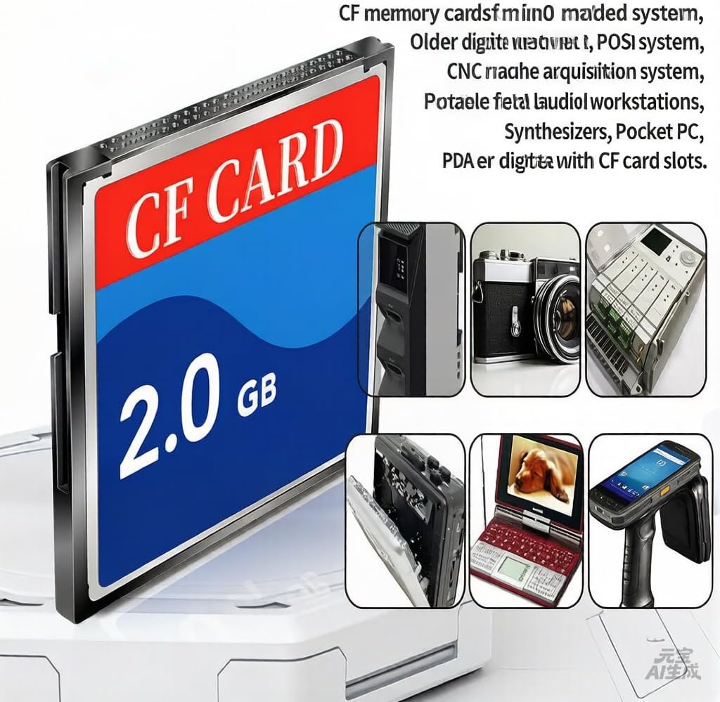 Mrekar 2GB N64 CF Card - High-Performance CF Memory Card for Digital Devices, Cameras, and Consoles