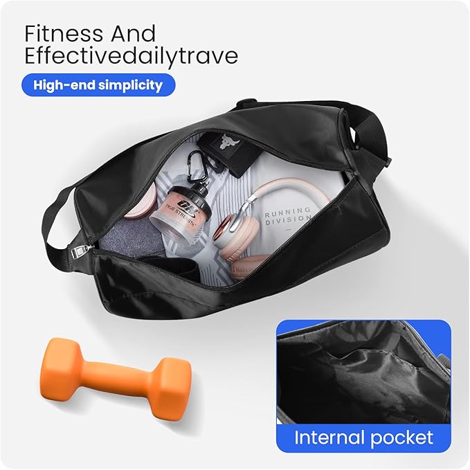 C&F BOGMOST Small Gym Bag for Women & Men,Small Lightweight Duffel Bag Carry On Bags Mini Duffel Travel Bag Waterproof Sports Bags for Workout/Sport/Travel, Green
