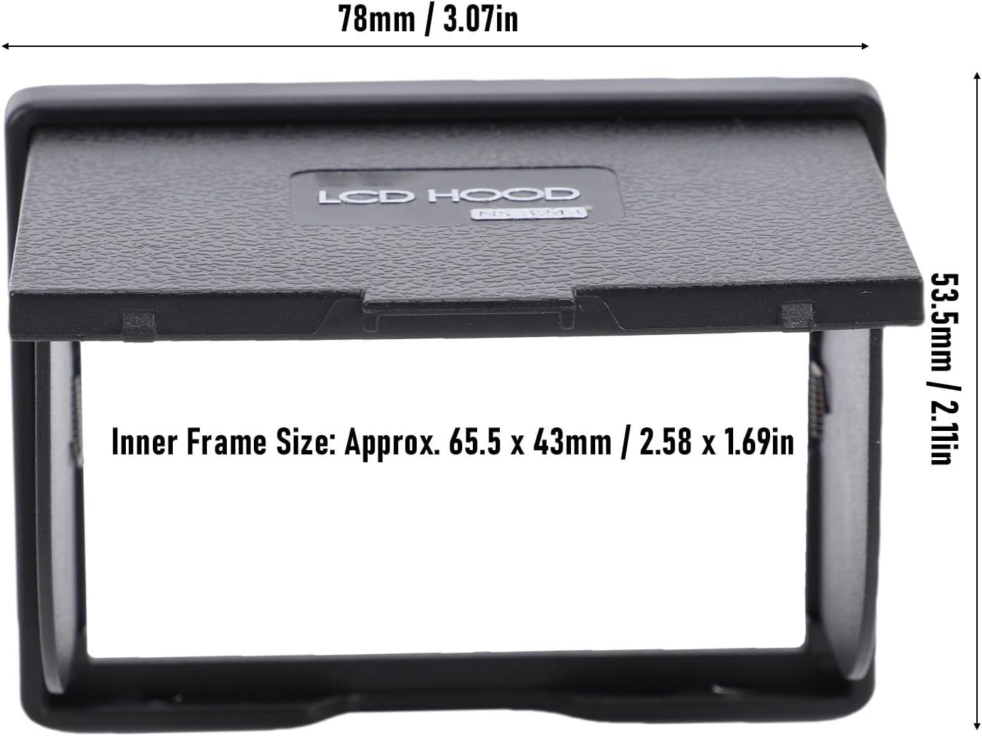 Akozon Professional LCD Sun Shade for Outdoor Photography - Magnet Viewfinder Hood