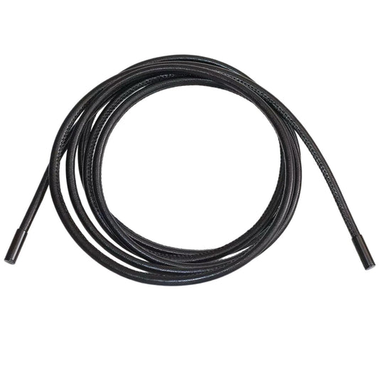 Women Long Slim Thin PU Leather Waist Tie Belt for Dress Coat String Belt Accessory (Black, Length 86.6")