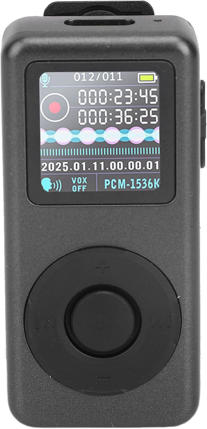 Dpofirs MP3 (16GB) Clip Player, with Voice Recorder and AI Noise Reduction, Portable Music Player with Clip, Bluetooth