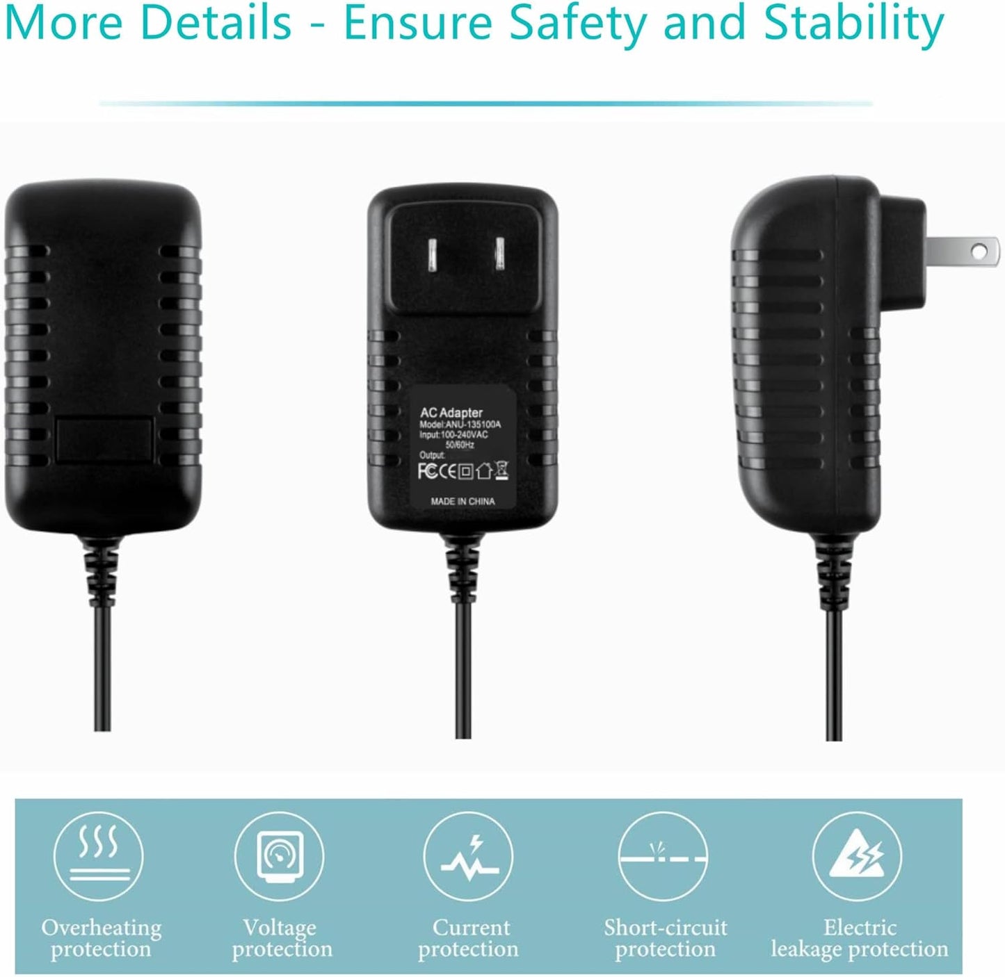 Dysead NX-1000 AC Adapter Compatible with Nixeus Fusion HD Network Media Player Power Supply Cord