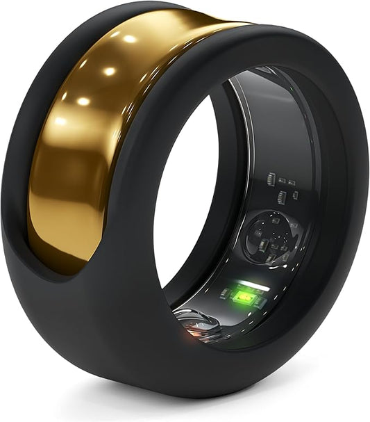 Rinfit Smart Ring Protector - Silicone Ring Enhancer for Active Lifestyle and Gym - StyleFit U.S. Design Patent - Black, Size 12