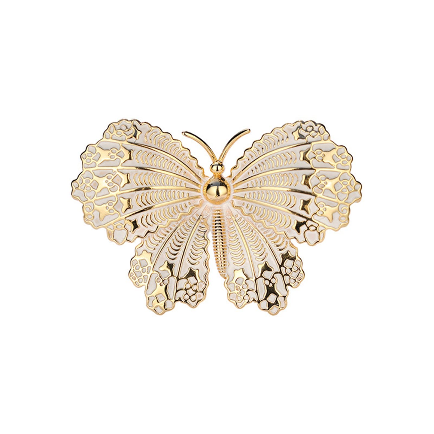 AILONMEI Elegant Pearl Flower Designer Brooch Pins Broches Costume Jewelry For Women Fashion Christmas Gift (Butterfly)
