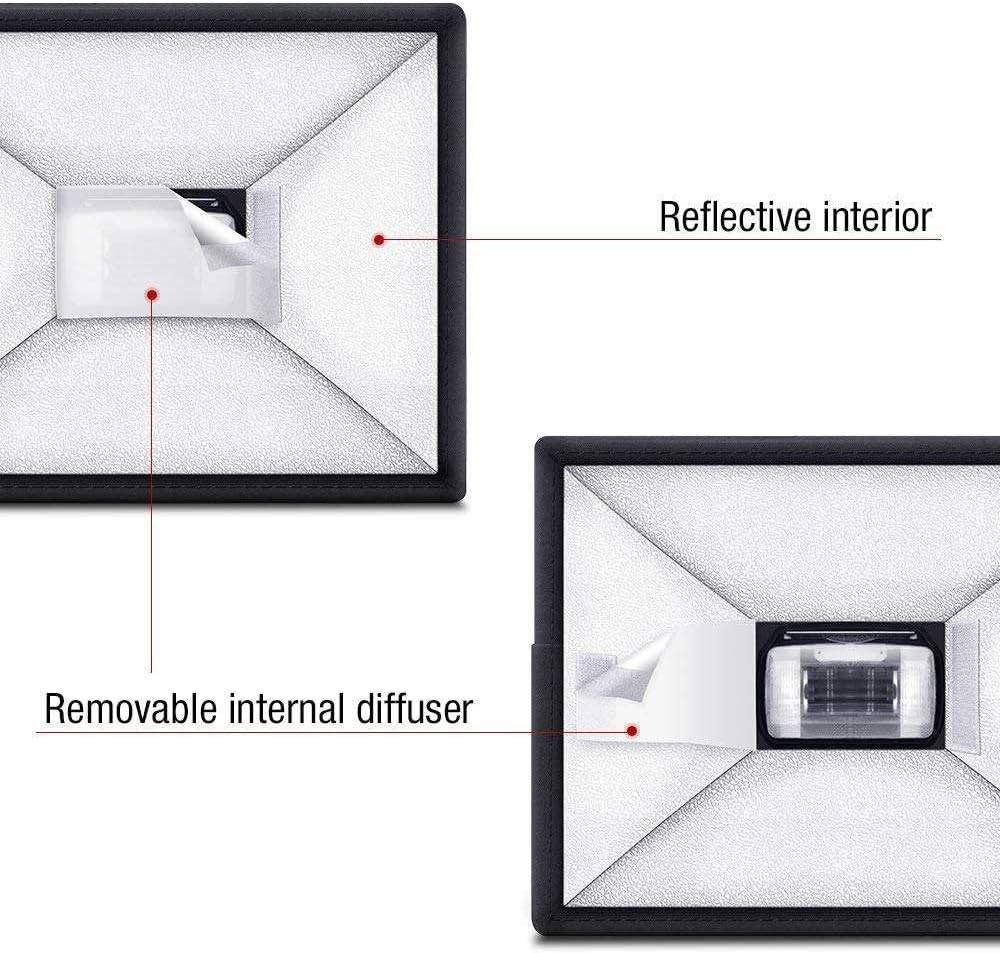 Reflex Camera 1715cm (6.75.9in) (2015cm (7.95.9in)) Universal Softbox Flash Diffuser for DSLR Camera Speedlite |