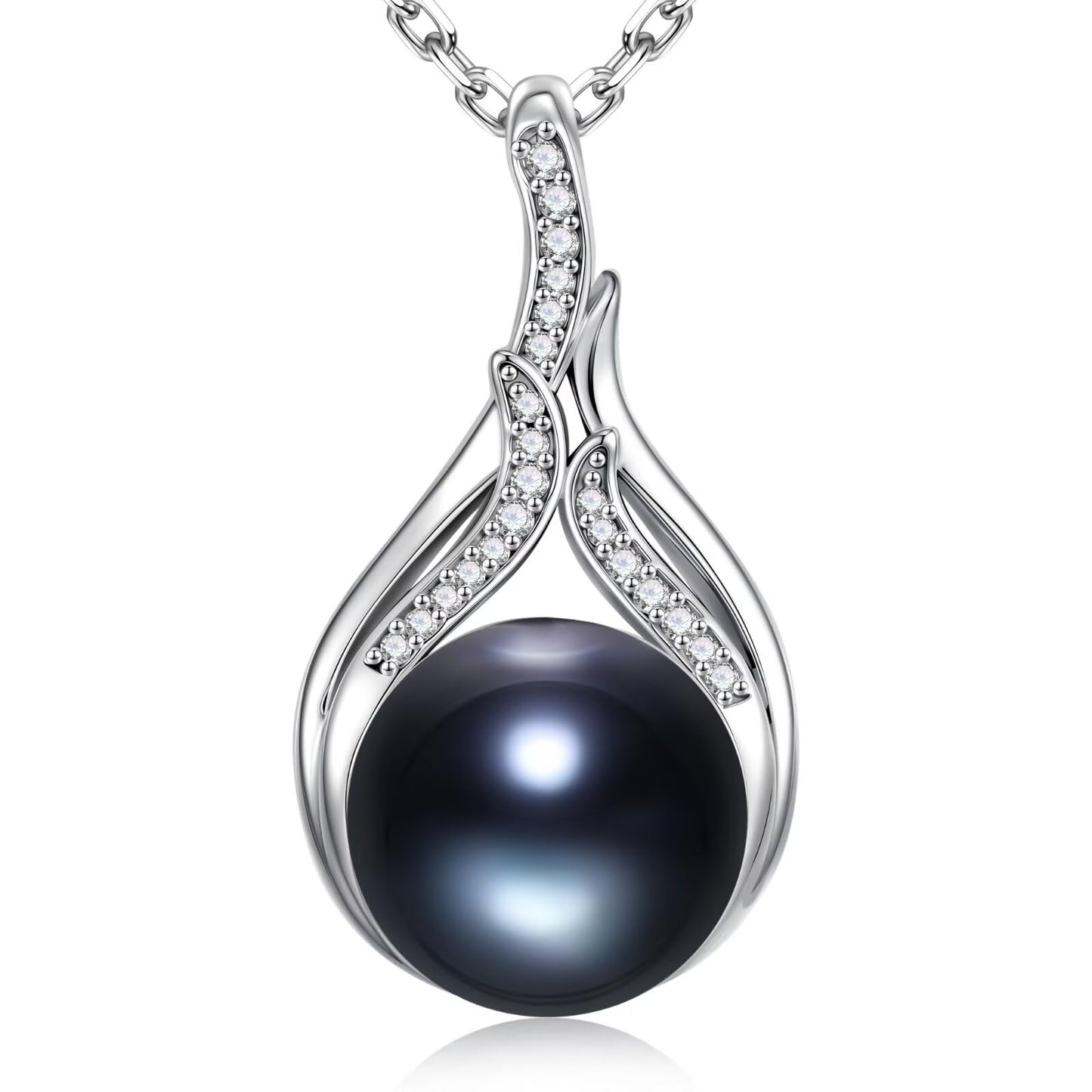Iefil Gifts for Wife - Wife Birthday Gift Ideas | Pearl Necklace for Women, Black Pearl Jewelry