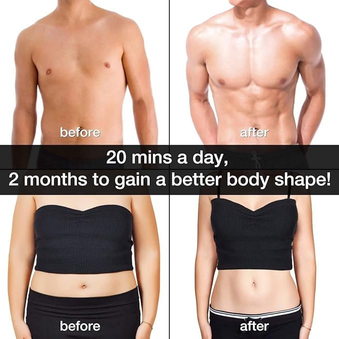 Fitness Belt Abs Stimulator Muscle Training Fitness Workout Equipment Ab Core Toner Belt for Abdominal/Arm/Leg for Home Use