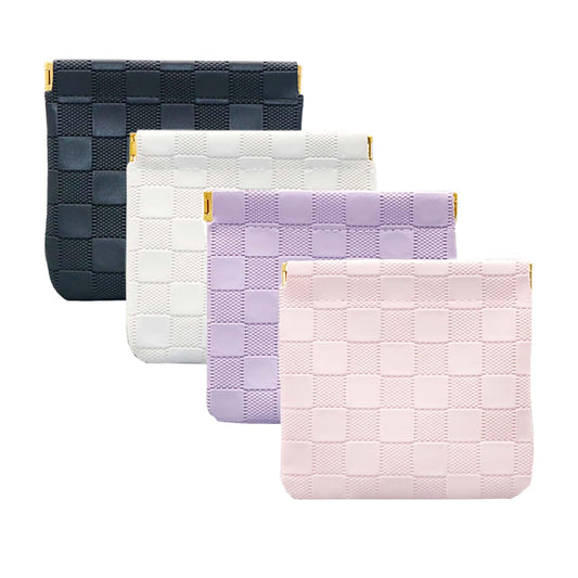 FeciFeco Small Makeup Bag for Purse, Waterproof & Portable Mini Cosmetic Bags for Women, Coin Purse Organizer, Lipstick Cosmetic Accessories Organizer, Small Travel Kit Storage Pouch (M-Colorful)