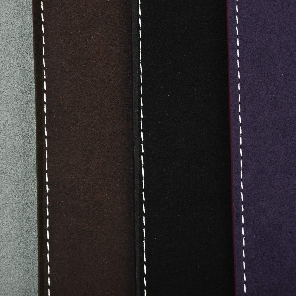 Oirlv Premium Leather Valet Tray for Men Jewelry Organizer, Desktop Storage,Key Wallets Cell Phones Catchall Tray Nightstand or Dresser Organizer Plate (Purple)
