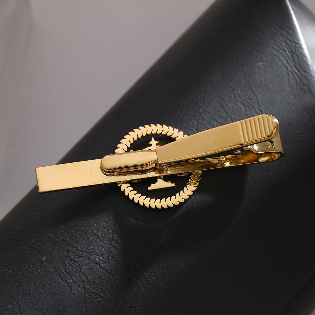 Metal Balance Badges Suit Brooch Libra Scales Brooches For Men (rose gold tie clip)