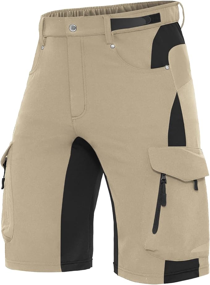 XKTTAC Men's Outdoor Quick Dry Lightweight Stretchy Shorts for Hiking, Tactical, Camping, Travel with 6 Pockets