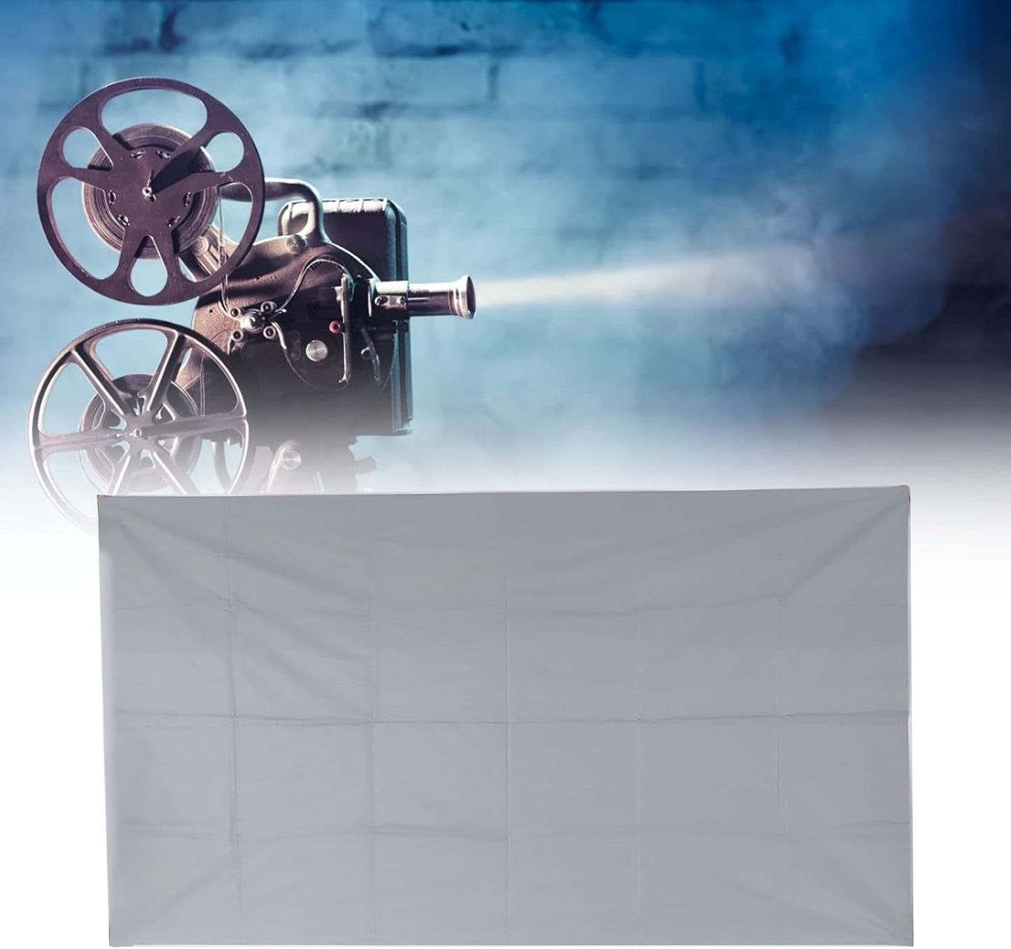 MUNEFE 4K Classroom(100) Projector Screen, i Liht Portable Movies Screen, Outdoor Indoor HD Projector Screen for Home