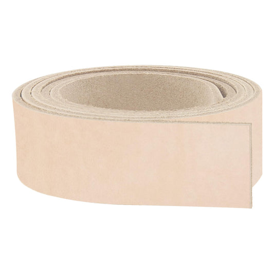 ELW Leather Strap, 8-9 Oz, 1.5 inch Wide x 72", Cowhide Veg Tan Leather Belt Blank, Leather Strips, Tooling Leather, Tan Straps for Crafts, Belt Making & Crafting Blank Hide