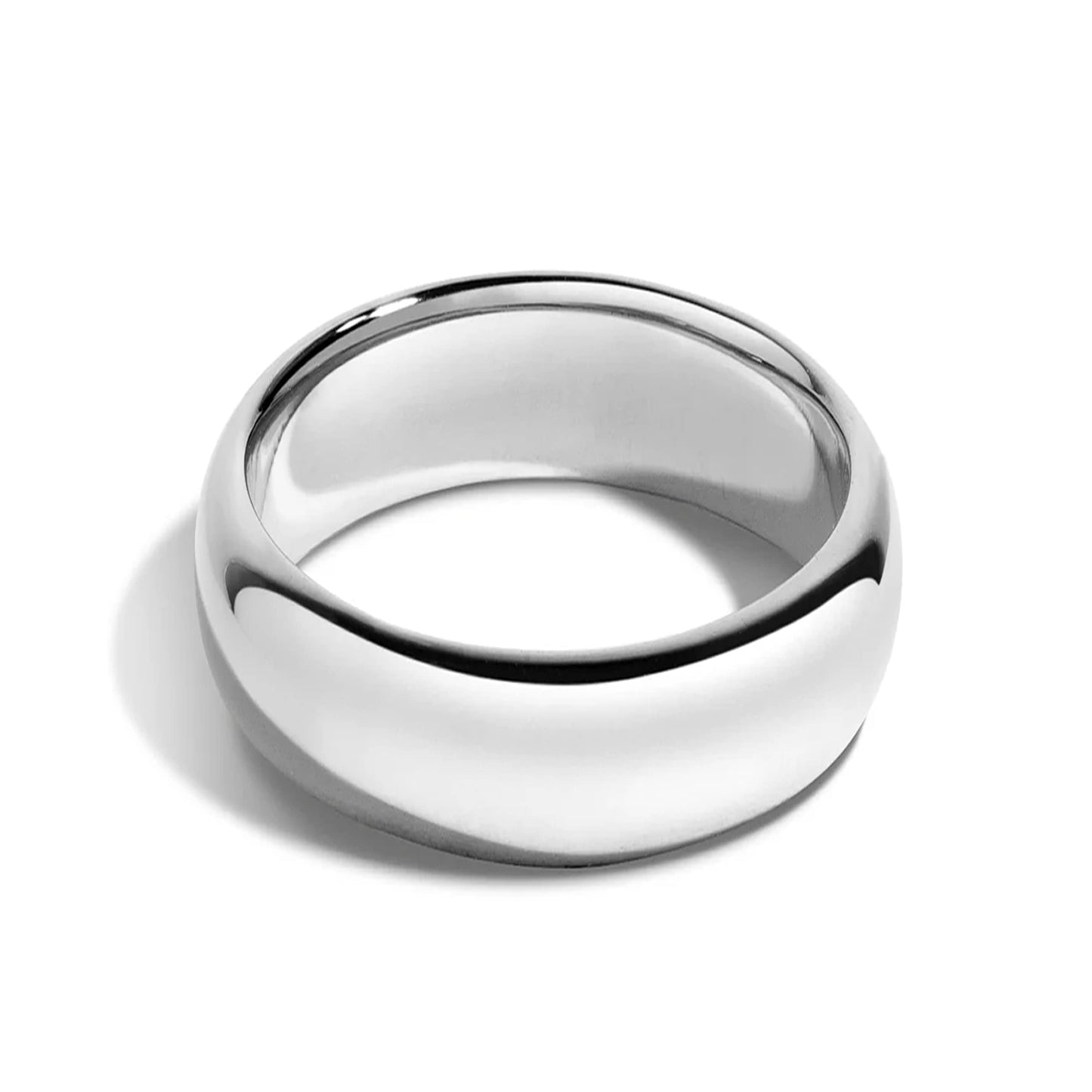 Tioneer Jewelry | Sterling Silver Plain Dome Wedding Band | Wedding Band for Women & Men | Sterling Silver Jewelry, Size 10