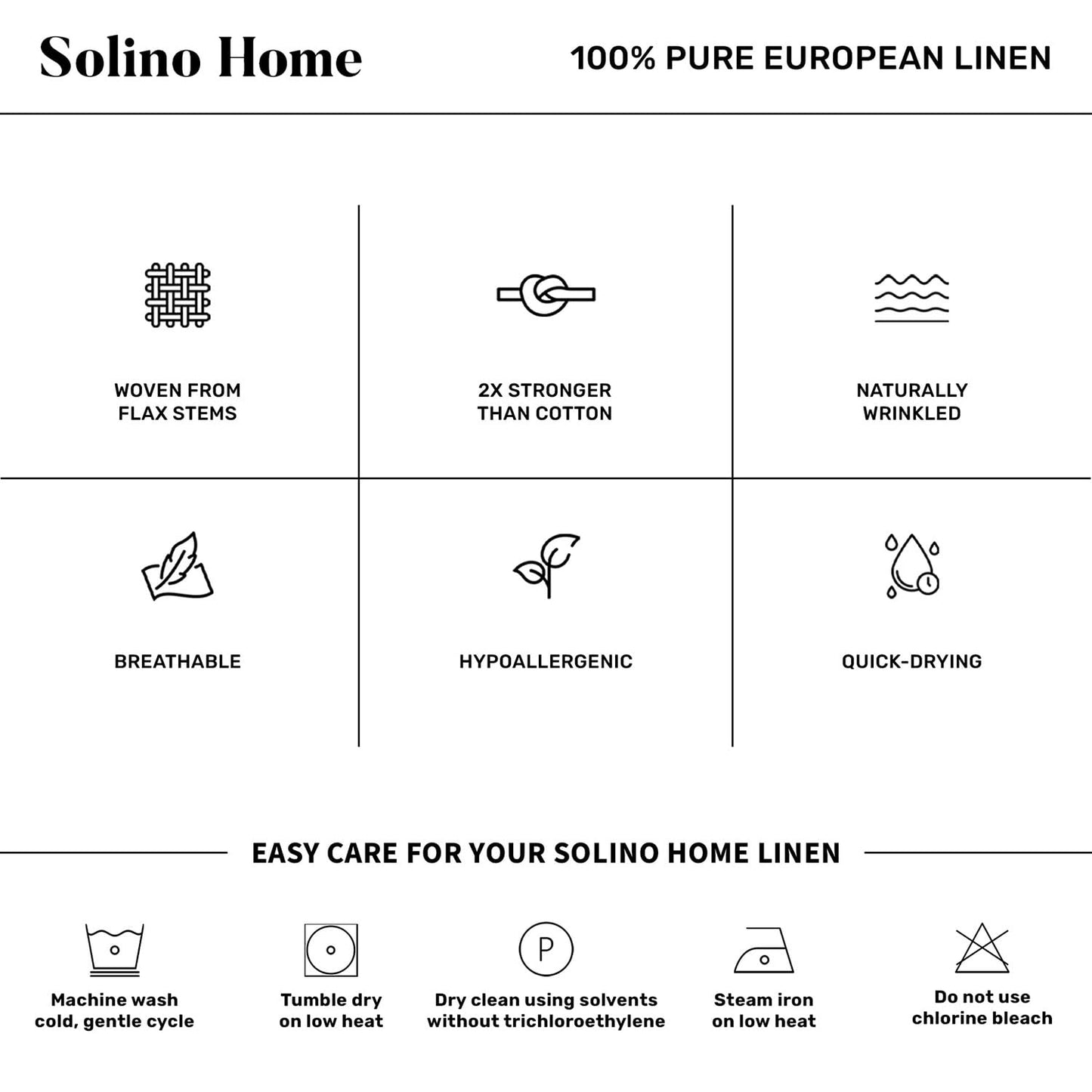Solino Home Linen Table Runner 72 Inches Long - Athena, 100% Pure Linen Chambray Brown Dining Table Runner 14 x 72 Inch - Handcrafted and Machine Washable