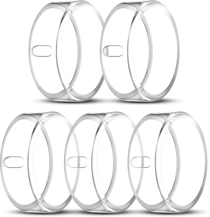 5 Pack Cover Compatible with Oura Ring Gen 4/Oura Ring Gen 3 Horizon/Heritage, Surport Charging with Cover on, Anti-Scratch TPU Protector for Oura Rings Accessories Women Men (Size 13)