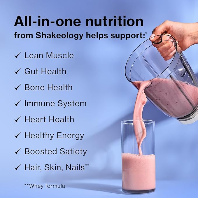 Shakeology 0g Added Sugar Plant Based Protein Powder Blend, Gluten-Free Shake with Vitamins and Minerals ??Helps Support Healthy Weight Loss, Lean Muscle, Gut Health ??Vanilla, 30 Servings