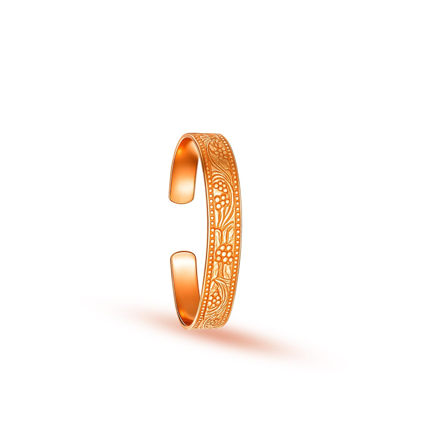 Healing Monk Pure Copper Bracelet for Men & Women – Handmade Uncoated Copper Jewelry Cuff – Adjustable Healing Copper Bracelets for Arthritis – Mens & Womens Copper Cuff Pulsera de Cobre (Twist)