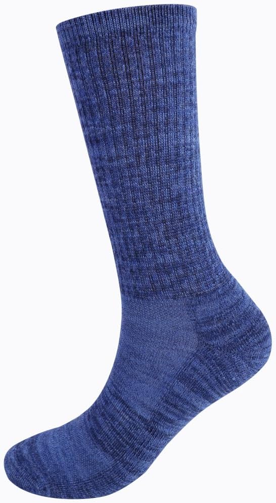 EnerWear 4 Pack Women's Merino Wool Outdoor Hiking Trail Crew Sock