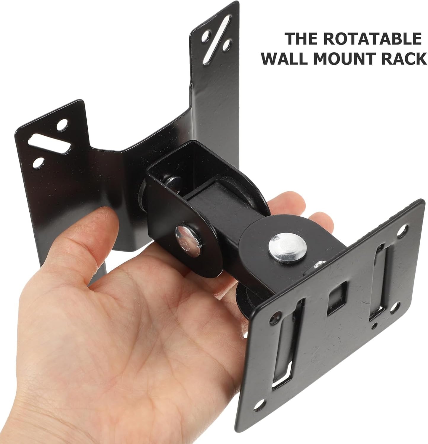 MOLUCKFU 360-degree 14-27 Inch Wall Mount Tv Stand with Rotatable Metal Shaft for LCD Monitor Adjustable Tv Wall Mount