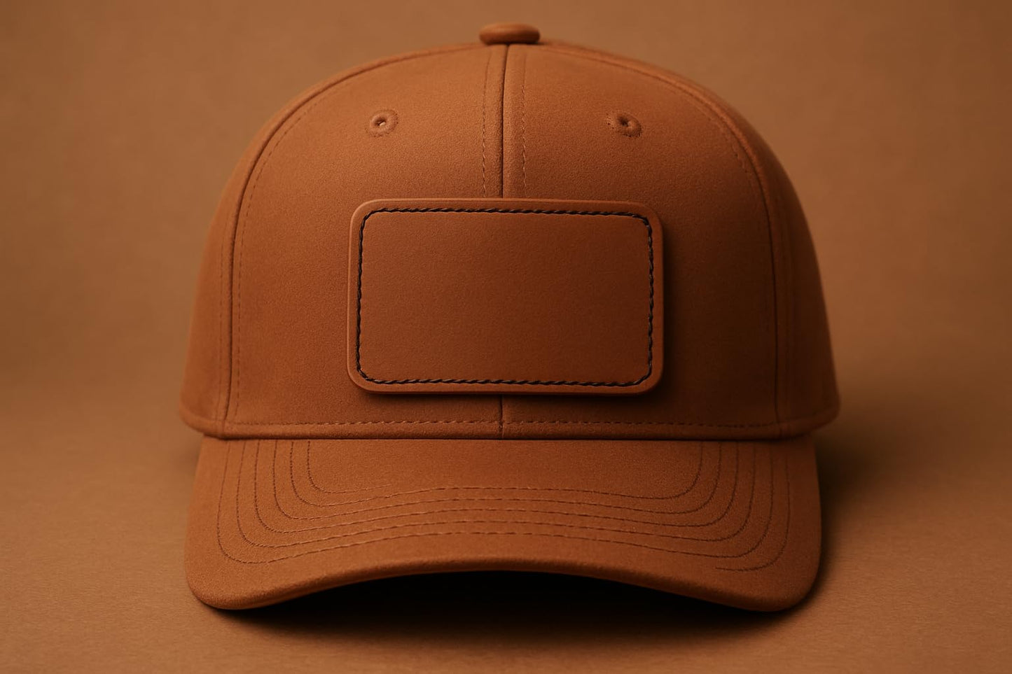 Leather Patches for Hats - 10 Pack, 3"x2" Blank Adhesive Back, Leather Hat Patches, Iron On, Laser Engraving Ready