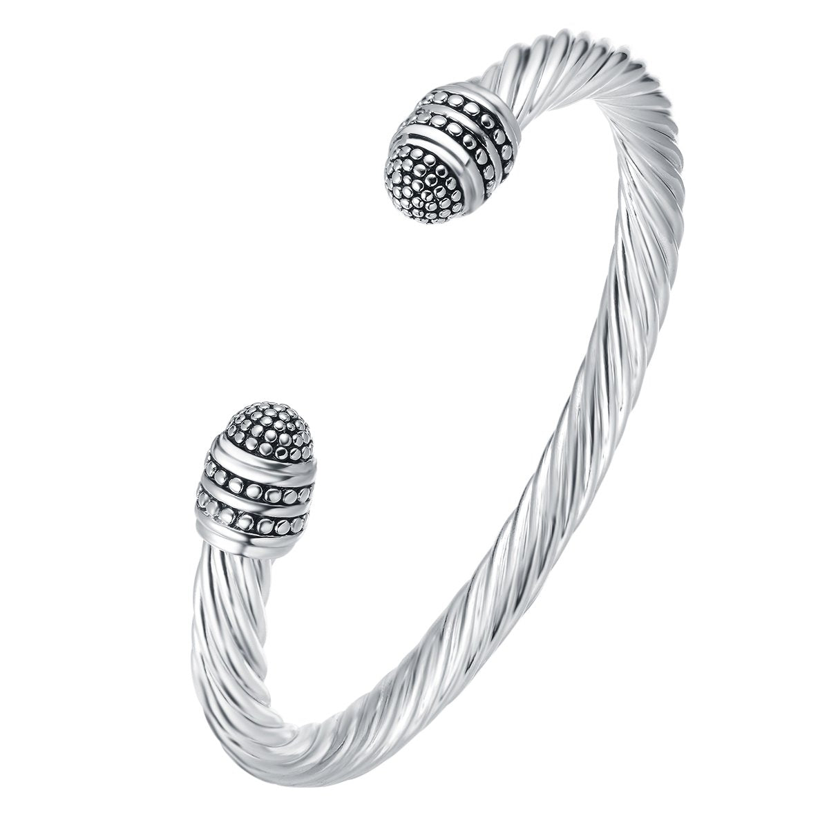 UNY JEWEL Women Luxury Inspired Bracelet Fashion Jewelry Classic Signature Twisted Cable Wire Bangle Elegant Beautiful Valentine Mothers day Gift