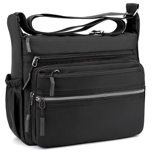 MINTEGRA Crossbody Bag for Men Multi-pocket Messenger Bag Nylon Waterproof Shoulder Bag Daily Travel Bag Lightweight Satchel