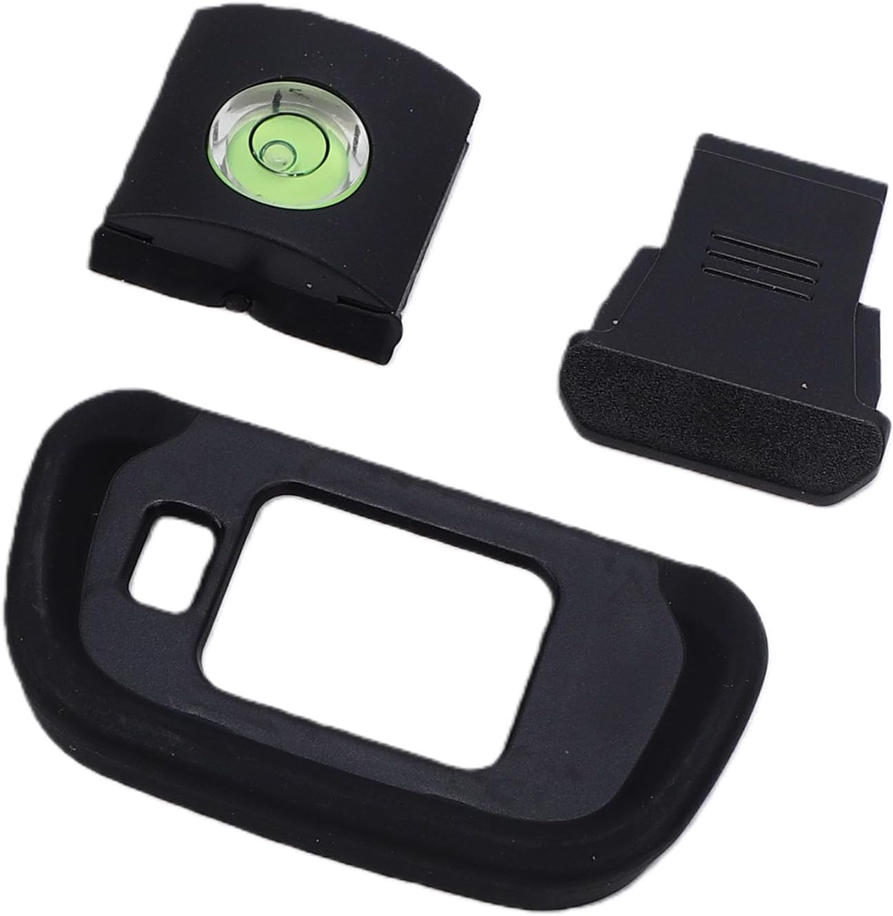 R7 Bewinner Viewfinder Eyecup & Hot Shoe Cover | Soft Silicone Kit with Bubble Level for Camera