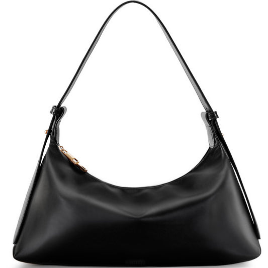 Kiss Sea Medium Crescent Hobo Bag for Women Vegan Leather Shoulder Purse Trendy