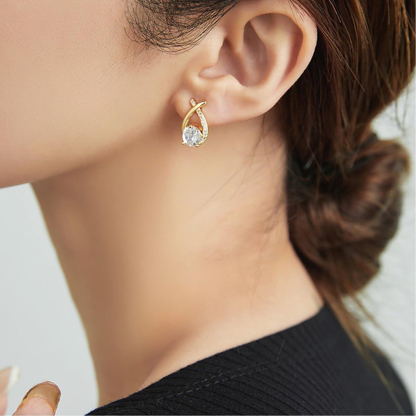 Lymphatic Earrings for Women Halolux Lymphvity Germanium Drainage Therapy Negative Ion Lymph Detox Earrings Jewelry (Silver2)