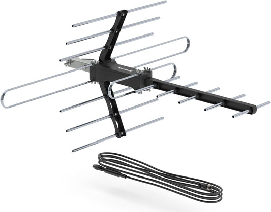 Mornixol 70-Mile 4K, 1080P, Outdoor TV Antenna, Range Digital TV Antenna, Easy No-Tools Installation