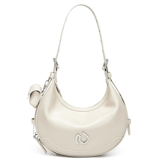 Cnoles Shoulder Bag For Women Cute Hobo Purses And Handbags Ladies Fashion Leather Crossbody Purse With Adjustable Strap White