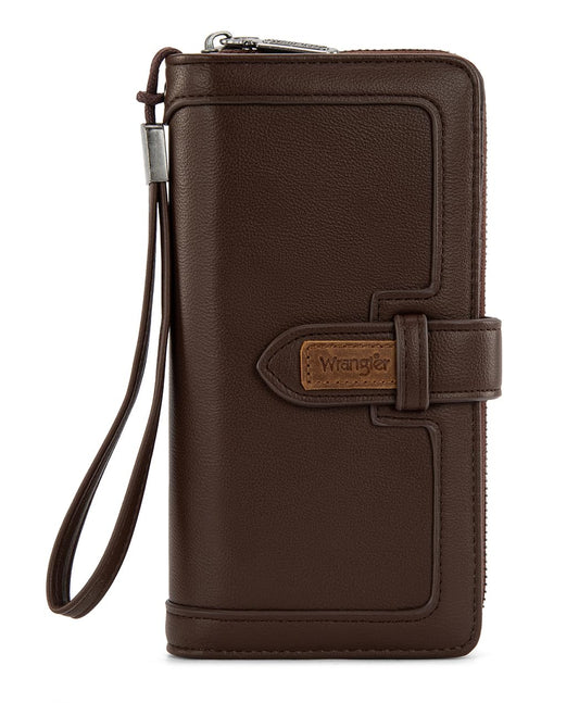 X Wrangler Women's Wallets Large Wristlet Wallets for Women Bifold Card Wallet, Card Cases & Money Organizers Ladies Female Clutch Phone with ID Window and RFID Lining